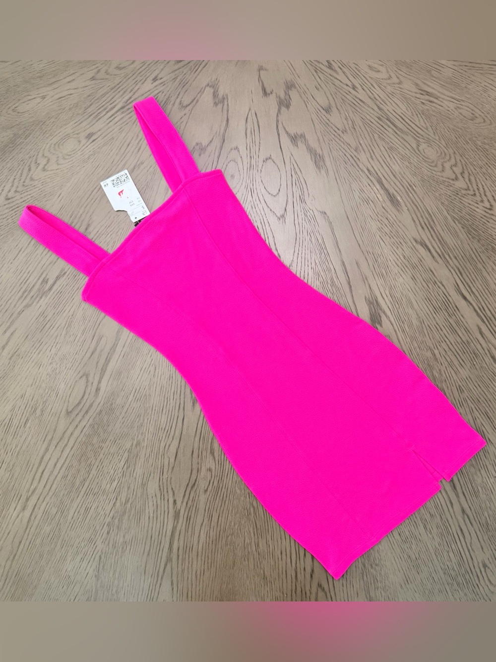 H&M Pink Mini Bodycon Dress With Slit
